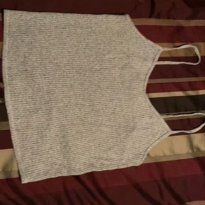 Medium silver crop top